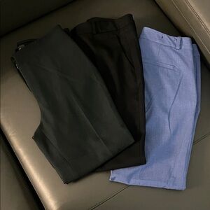 3-Pack Dress Pants - Black, Dark Green, Light Blue